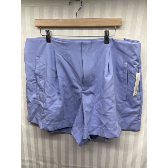 A New Day Womans Midi Shorts Size 17 Stretch‎ Purple NEW - Picture 1 of 6